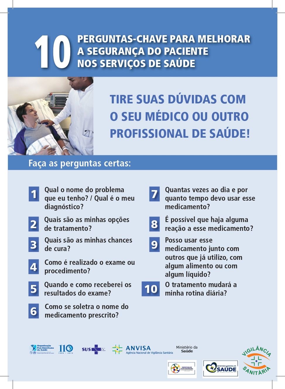 SEGURANÇA DO PACIENTE NOS SERVIÇOS DE SAÚDE - VIGILÂNCIA SANITÁRIA