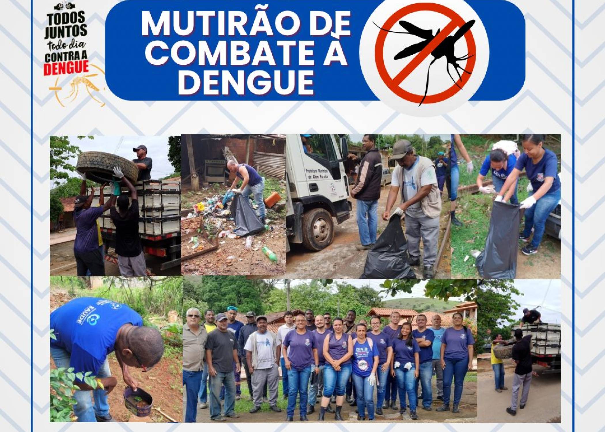 Prefeitura Municipal de Além Paraíba promove mutirão de combate à dengue no bairro Fernando Lobo